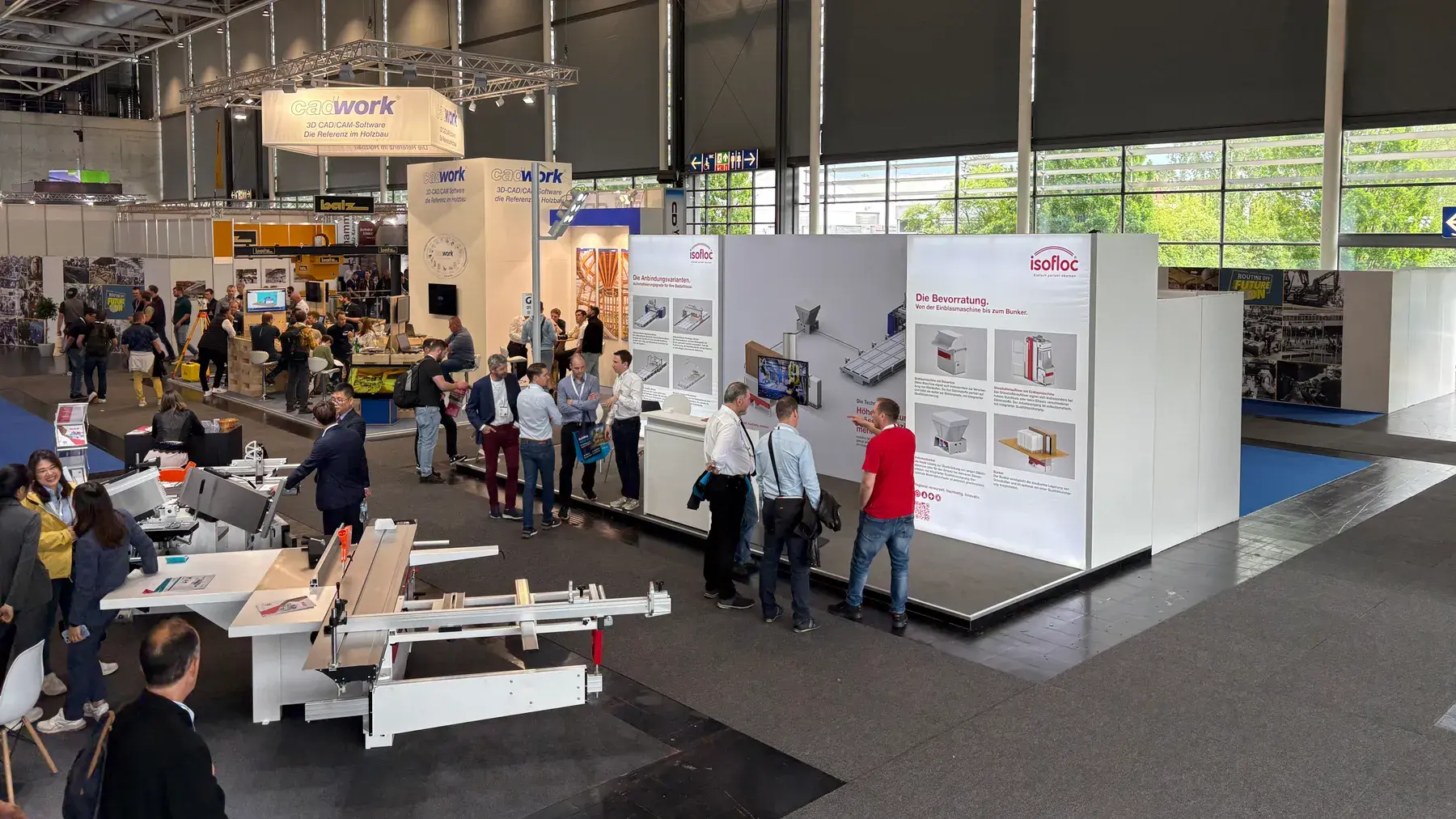 isofloc an einer Fachmesse