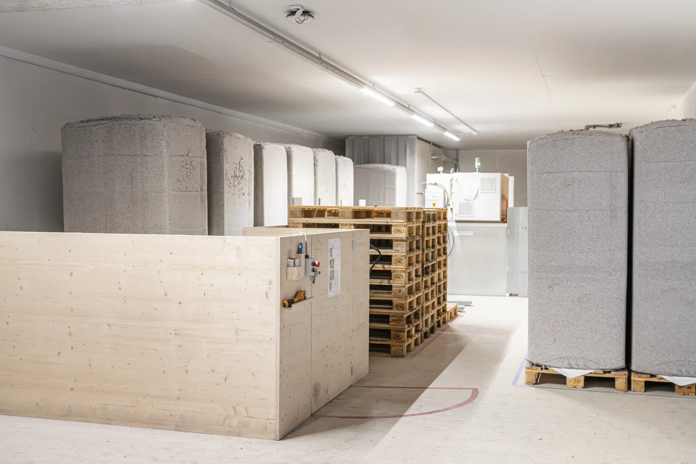 Industrielle Elementfertigung bei S. Müller Holzbau in Wil