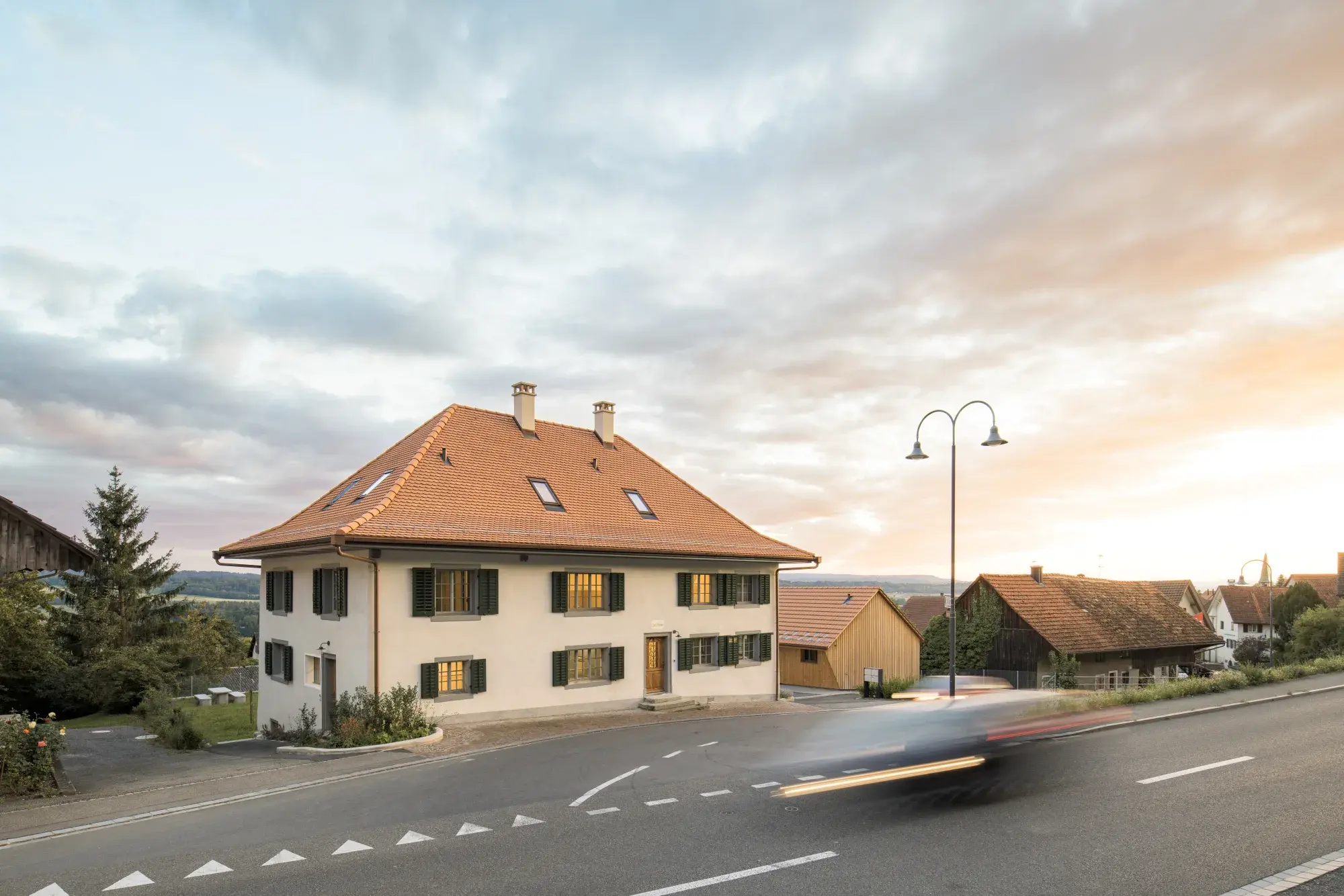 Sonne Niederneunforn – Ansicht des sanierten Altbaus